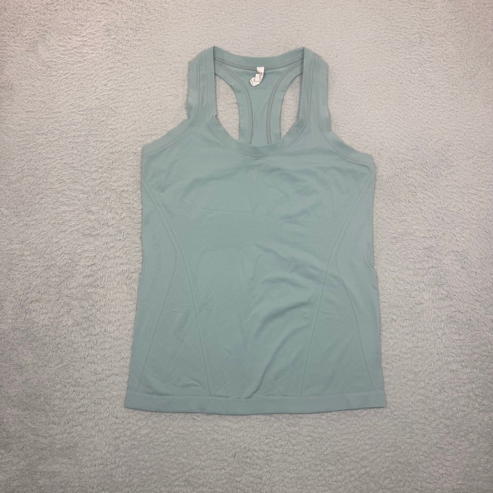 Athleta Momentum Camisole Tank Top Womens Medium Sage Green Racerback Seamless
